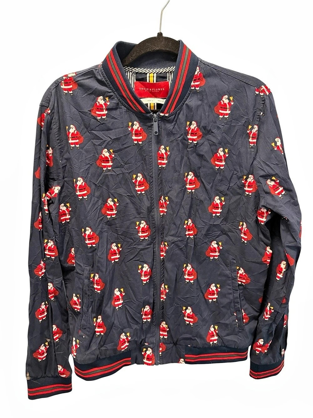 Denim & Flowers Santa zip up